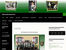 Tablet Screenshot of hubertus-kompanie-zons.de